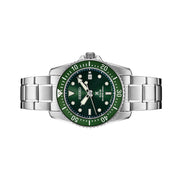 Seiko 38mm Prospex Green Dial Solar Dive Watch #SNE583 Side