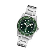 Seiko 38mm Prospex Green Dial Solar Dive Watch #SNE583 Tilt