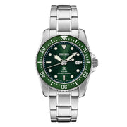 Seiko 38mm Prospex Green Dial Solar Dive Watch #SNE583 Zoom