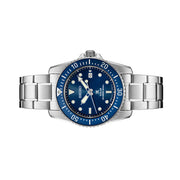 Seiko 38mm Prospex Blue Dial Solar Dive Watch #SNE585 Side