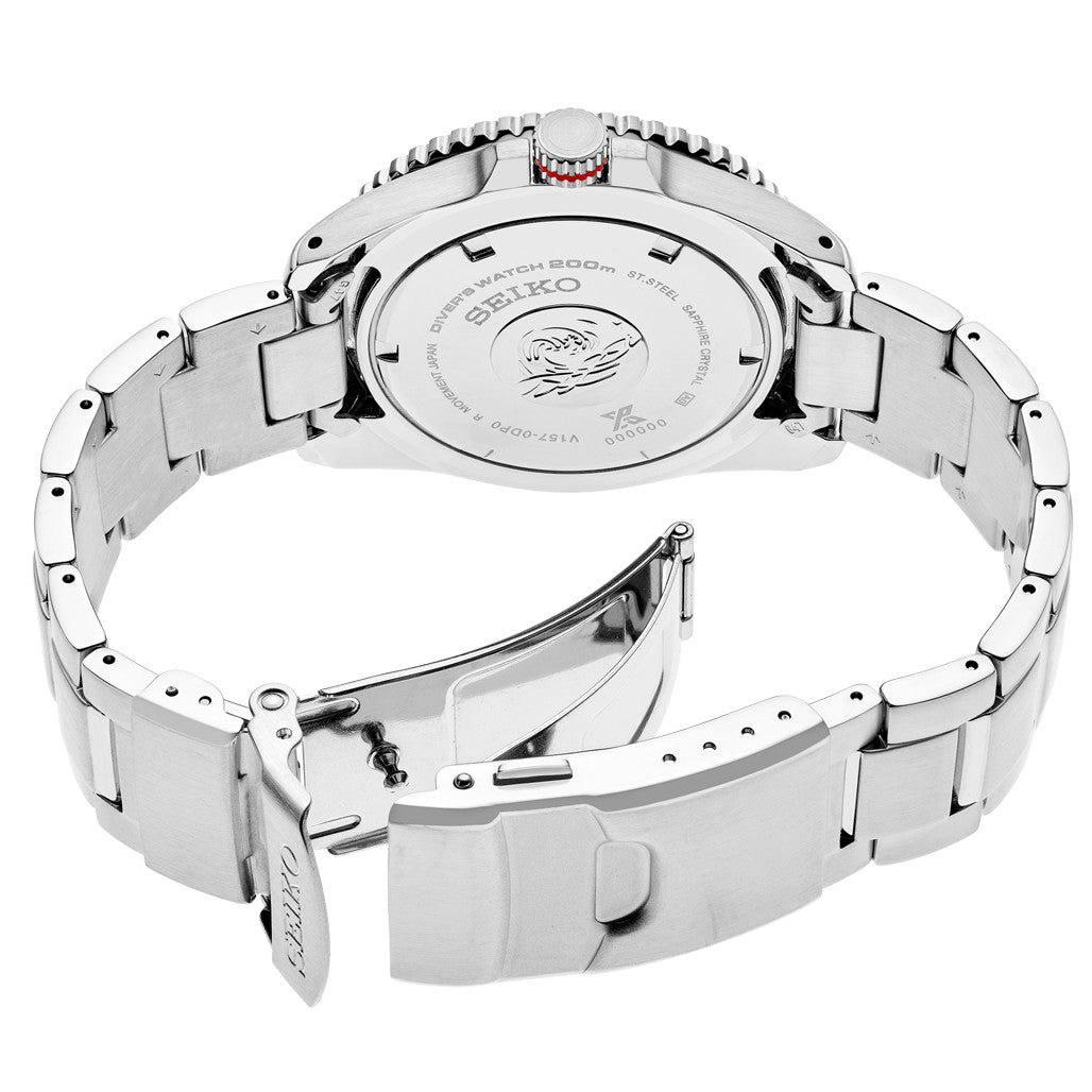 Seiko Prospex Solar Dive Watch with Sapphire Crystal and Black
