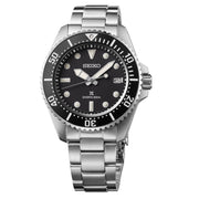 Seiko 41mm Prospex Black Dial Solar Dive Watch #SNE597