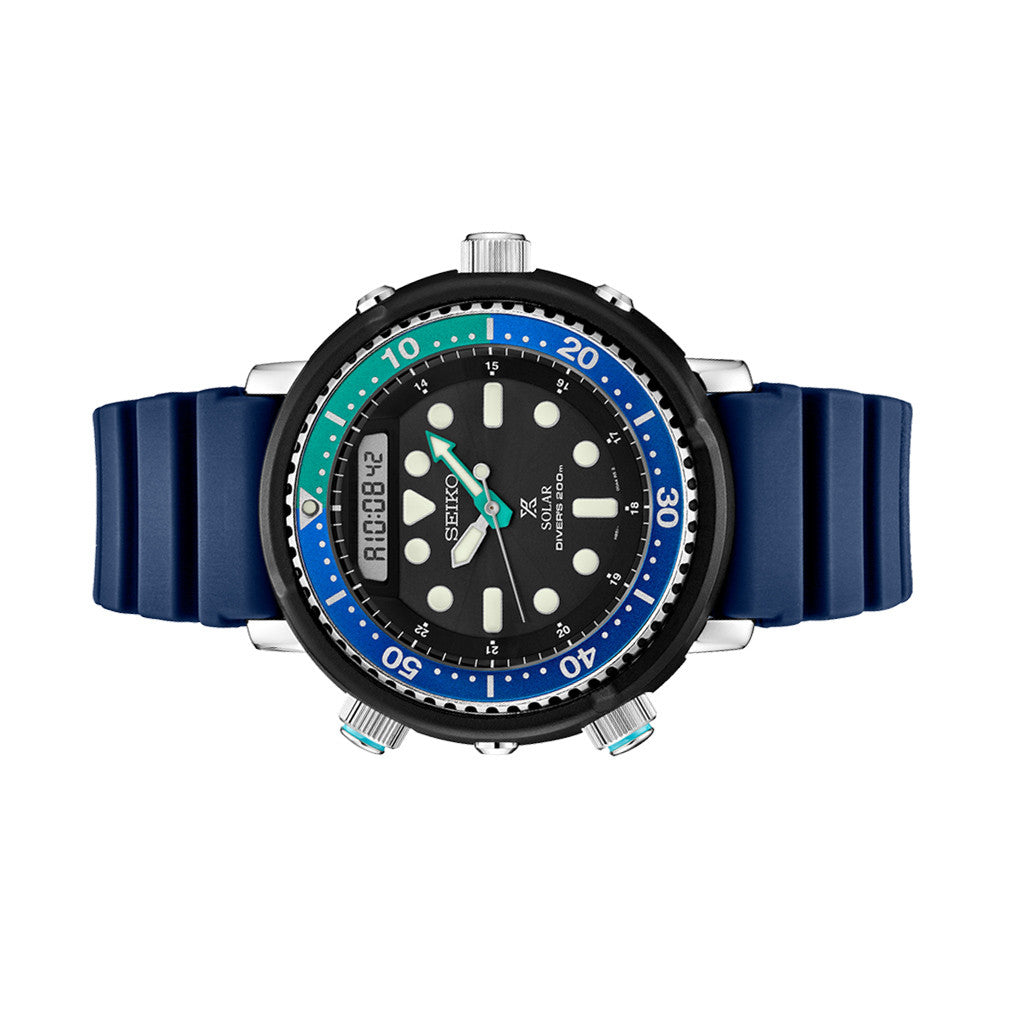 Seiko Prospex Tropical Lagoon Solar Analog-Digital Dive Watch