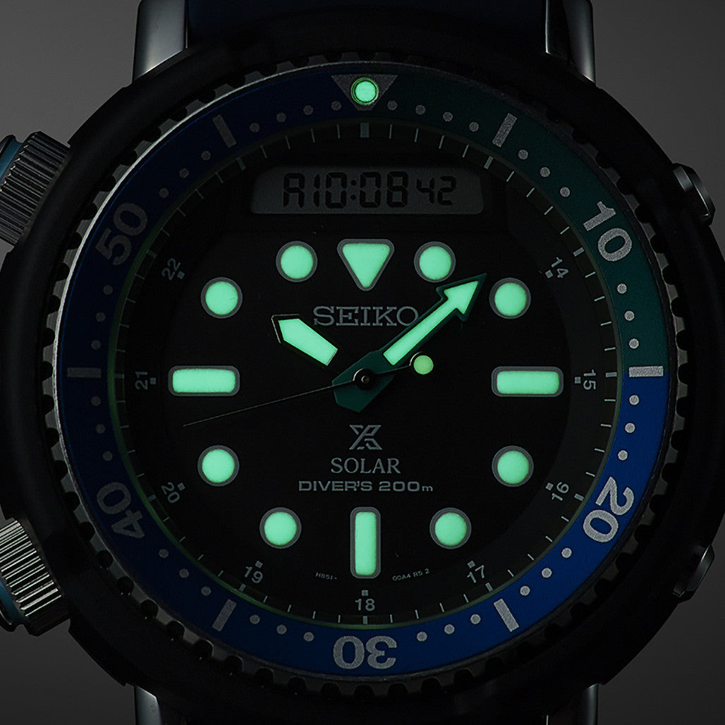 Seiko Prospex Tropical Lagoon Solar Analog-Digital Dive Watch
