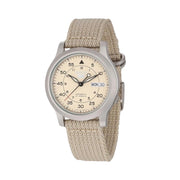 Seiko 5 Military Tan Dial Automatic Watch with Tan Canvas Strap #SNK803K2