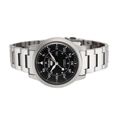 Seiko 5 Military Black Dial Automatic Watch with Bracelet #SNK809K1
