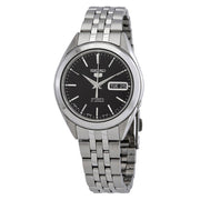 Seiko 5 Automatic Black Dial Watch with Stainless Steel Bracelet #SNKL23J1