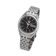 Seiko 5 Automatic Black Dial Watch with Stainless Steel Bracelet #SNKL23J1