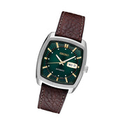 Seiko Recraft Series Automatic Watch with Stainless Steel Case, and Leather Strap #SNKP27