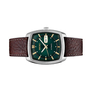 Seiko Recraft Series Automatic Watch with Stainless Steel Case, and Leather Strap #SNKP27