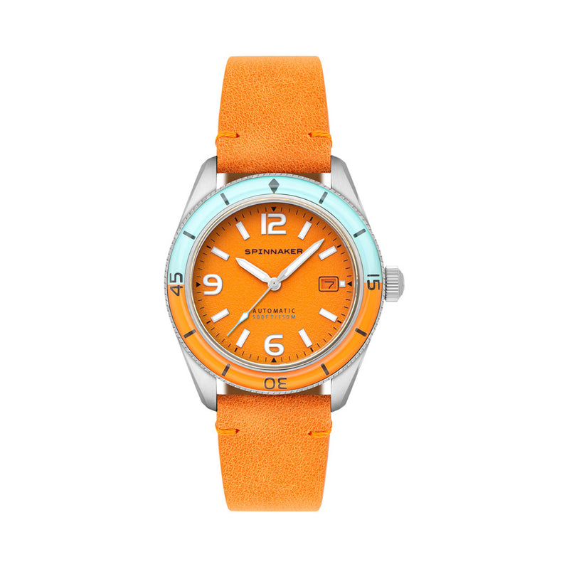 Spinnaker Fluess Automatic Watch with Exuberant Orange Dial #SP-5055-0F