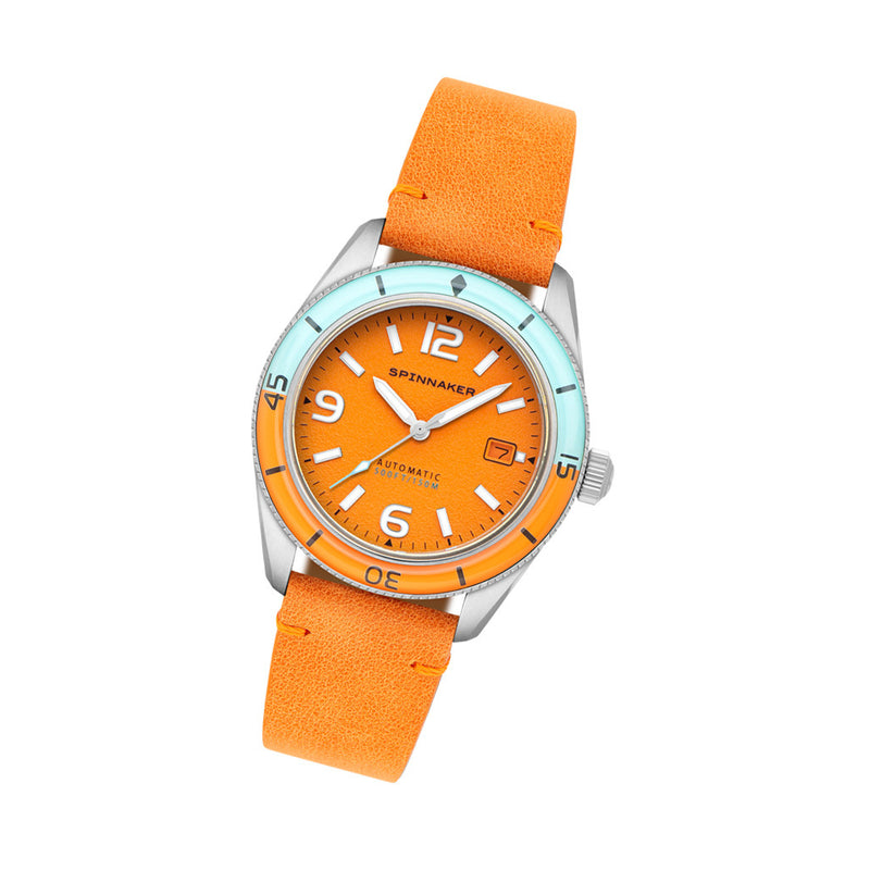 Spinnaker Fluess Automatic Watch with Exuberant Orange Dial #SP-5055-0F