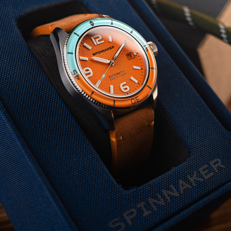 Spinnaker Fluess Automatic Watch with Exuberant Orange Dial #SP-5055-0F