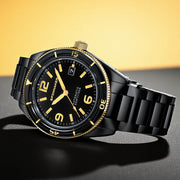 Spinnaker "Black and Gold" Fleuss Automatic Golden Eclipse #SP-5055-55