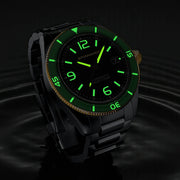 Spinnaker "Black and Gold" Fleuss Automatic Golden Eclipse #SP-5055-55