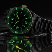Spinnaker "Black and Gold" Fleuss Automatic Golden Eclipse #SP-5055-55