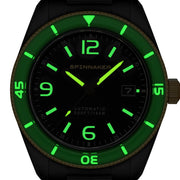 Spinnaker "Black and Gold" Fleuss Automatic Golden Eclipse #SP-5055-55