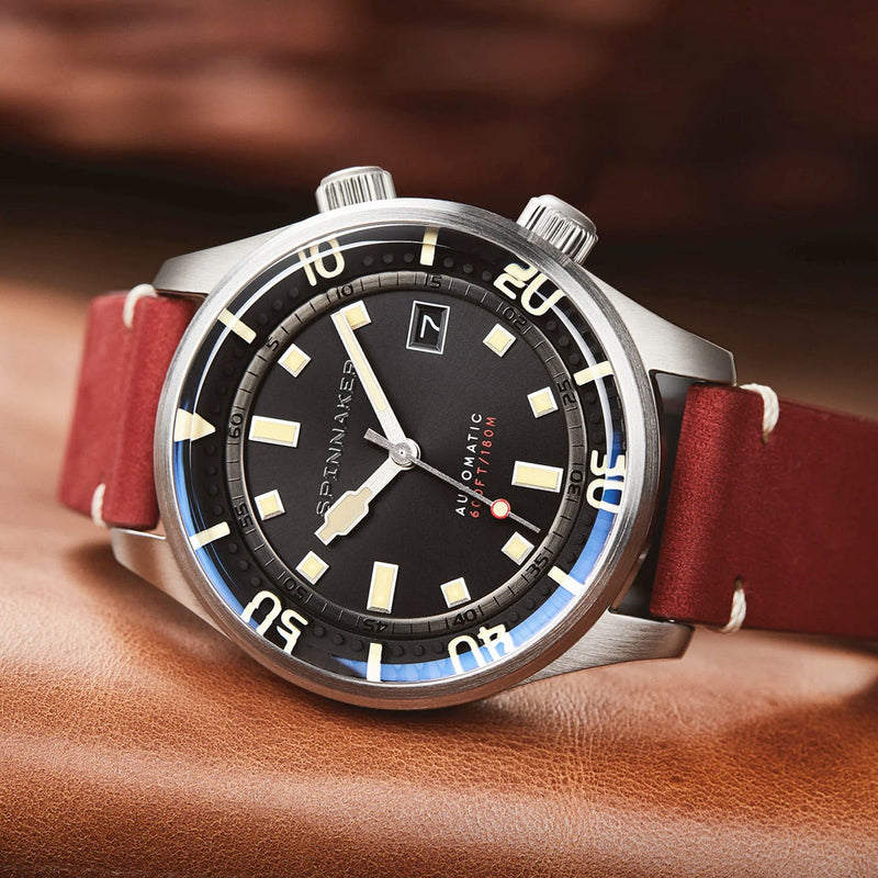 Spinnaker Bradner 42m Vintage-Style Automatic Sport Watch with a Luminous Bezel #SP-5062-01