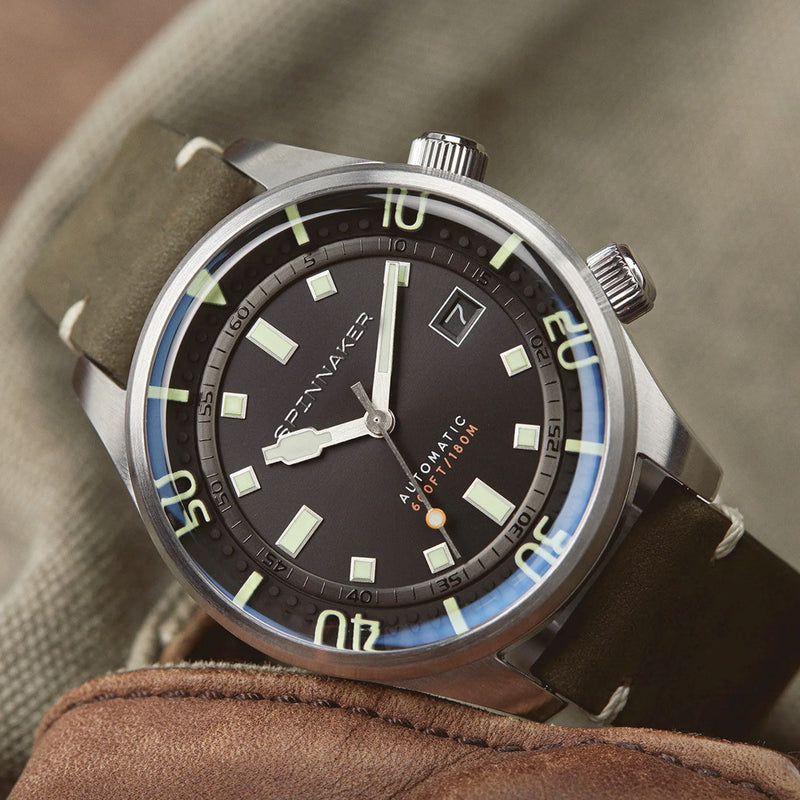 Spinnaker Bradner 42m Vintage-Style Automatic Sport Watch with a Luminous Bezel #SP-5062-02