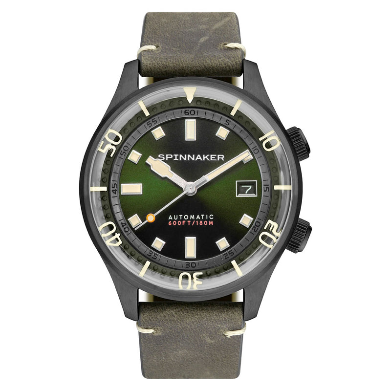 Spinnaker Bradner 42m Vintage-Style Automatic Sport Watch with a Luminous Bezel #SP-5062-04