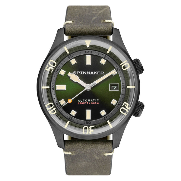Spinnaker Bradner 42m Vintage-Style Automatic Sport Watch with a Luminous Bezel #SP-5062-04