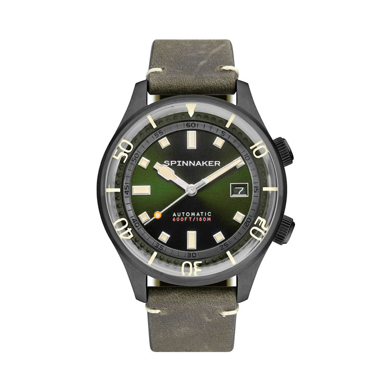 Spinnaker Bradner 42m Vintage-Style Automatic Sport Watch with a Luminous Bezel #SP-5062-04