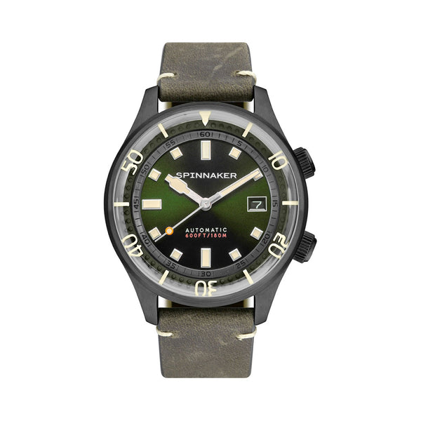 Spinnaker Bradner 42m Vintage-Style Automatic Sport Watch with a Luminous Bezel #SP-5062-04