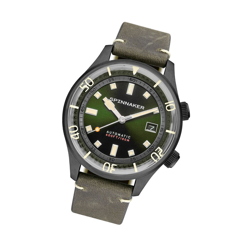 Spinnaker Bradner 42m Vintage-Style Automatic Sport Watch with a Luminous Bezel #SP-5062-04