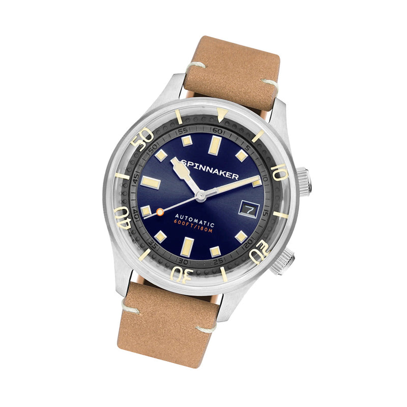 Spinnaker Bradner 42m Vintage-Style Automatic Sport Watch with a Luminous Bezel #SP-5062-05