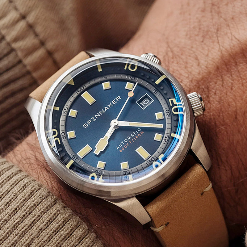 Spinnaker Bradner 42m Vintage-Style Automatic Sport Watch with a Luminous Bezel #SP-5062-05