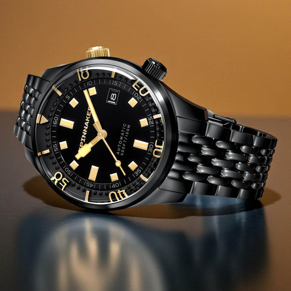 Spinnaker "Black and Gold" Bradner Automatic Noir Radiance #SP-5062-44