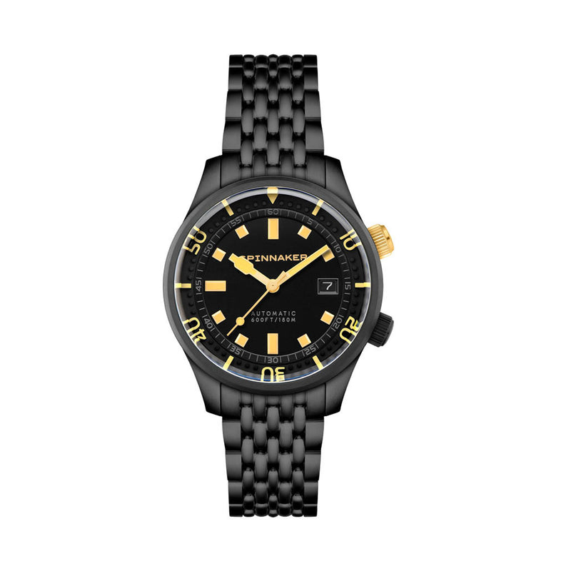 Spinnaker "Black and Gold" Bradner Automatic Noir Radiance #SP-5062-44