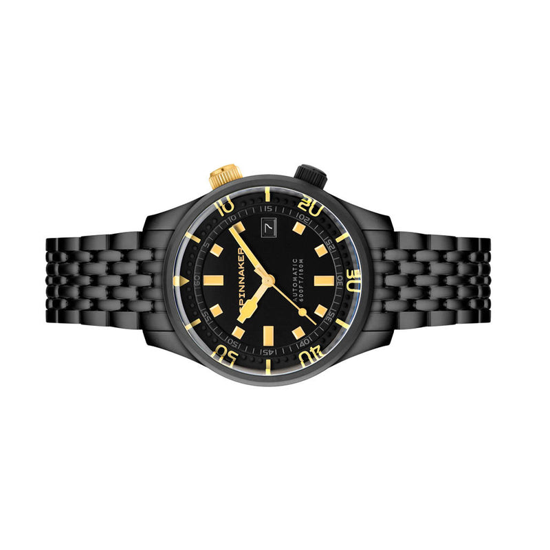 Spinnaker "Black and Gold" Bradner Automatic Noir Radiance #SP-5062-44