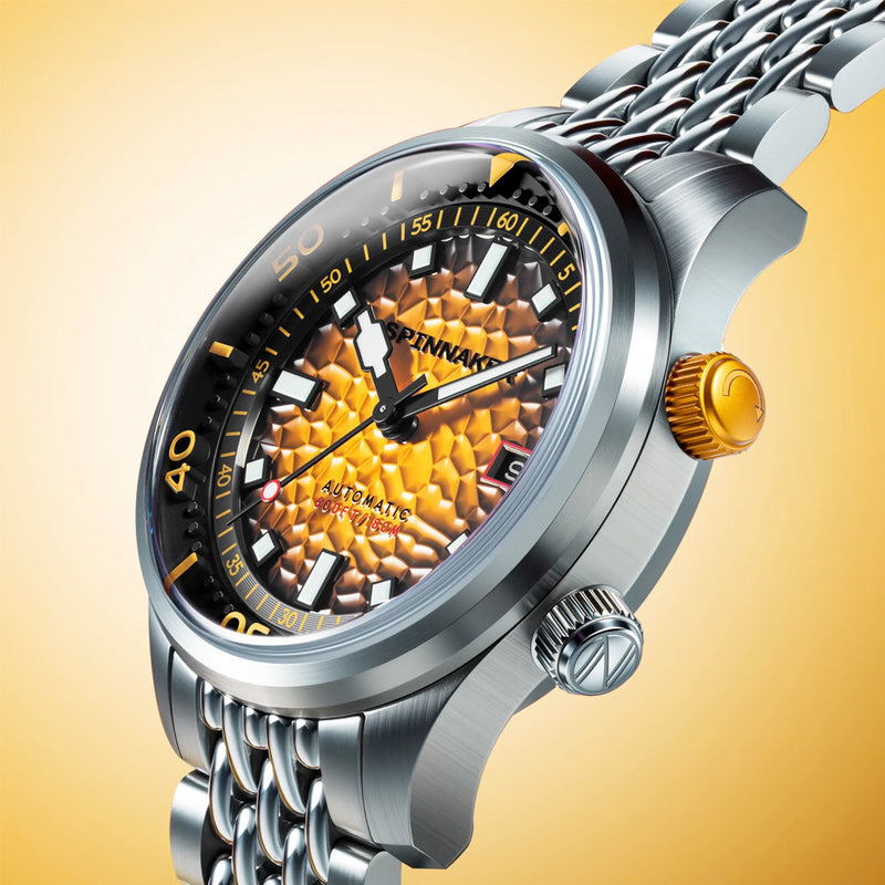 Spinnaker Bradner Automatic Dive Watch with Saffron Splash Dial #SP-5062-88