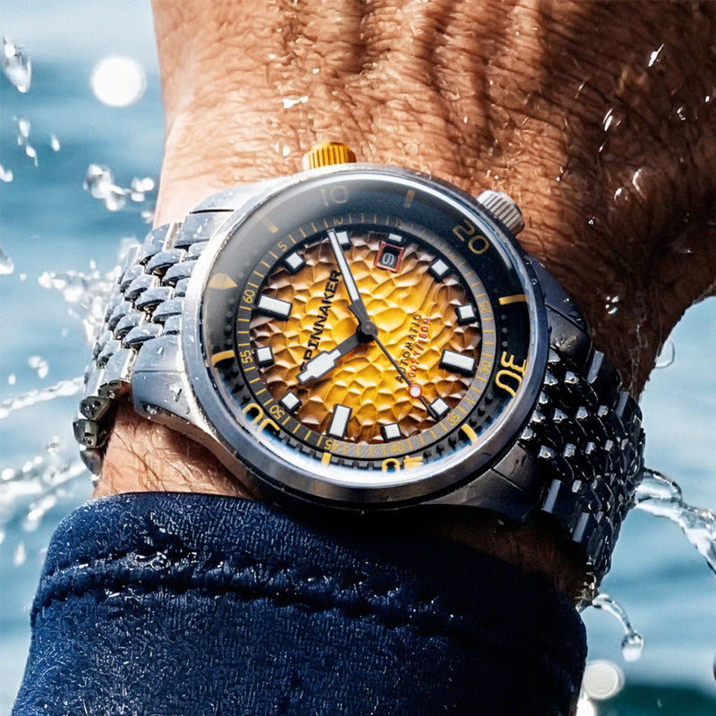 Spinnaker Bradner Automatic Dive Watch with Saffron Splash Dial #SP-5062-88