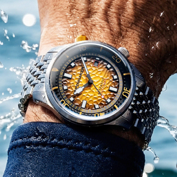 Spinnaker Bradner Automatic Dive Watch with Saffron Splash Dial #SP-5062-88