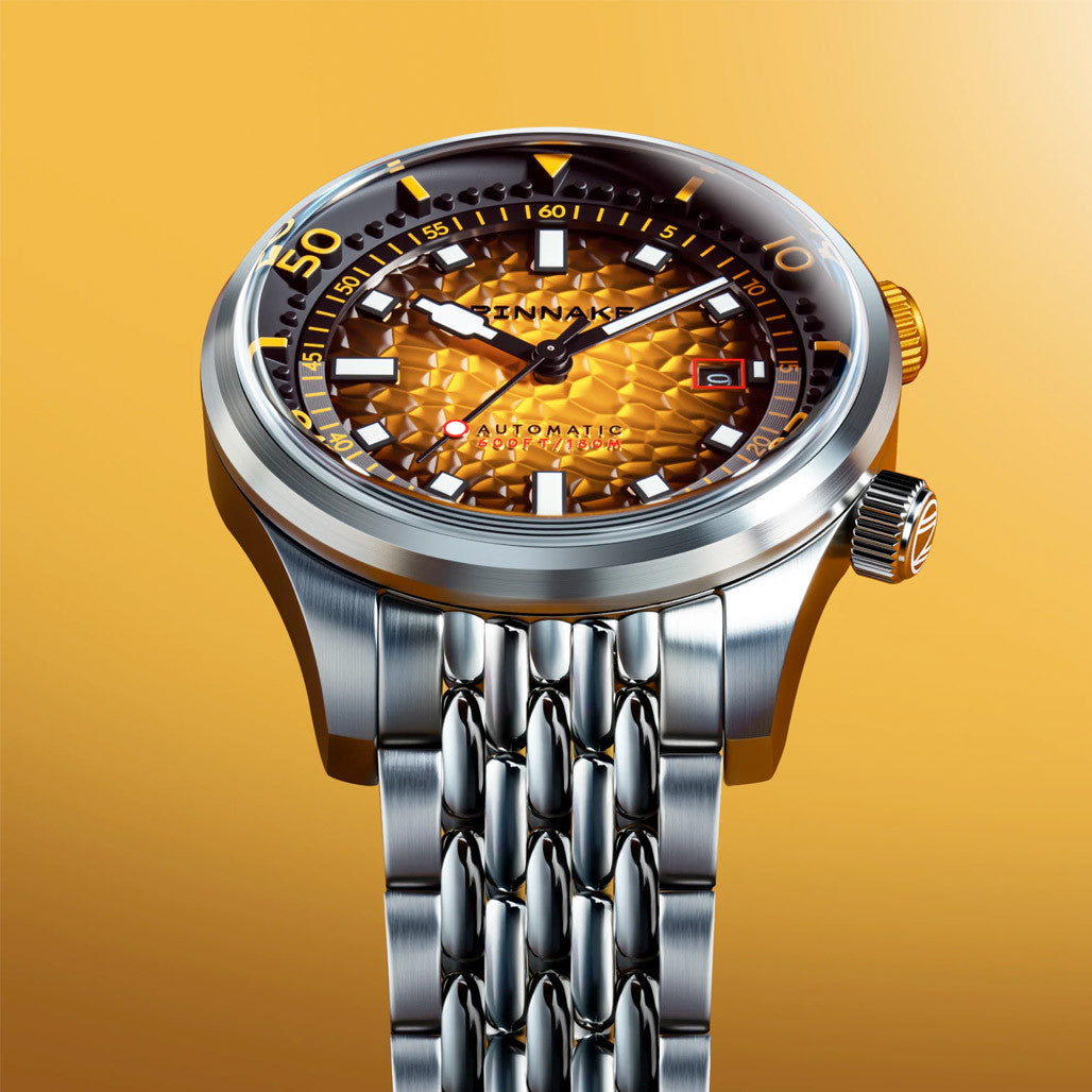 スペランカー Spinnaker Bradner Automatic Dive Watch with Saffron Splash Dial