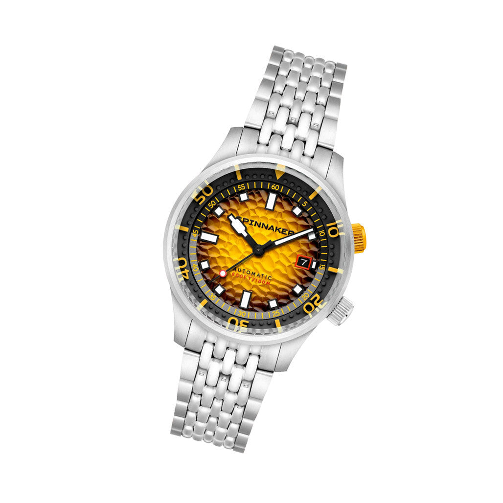 Spinnaker Bradner Automatic Dive Watch with Saffron Splash Dial