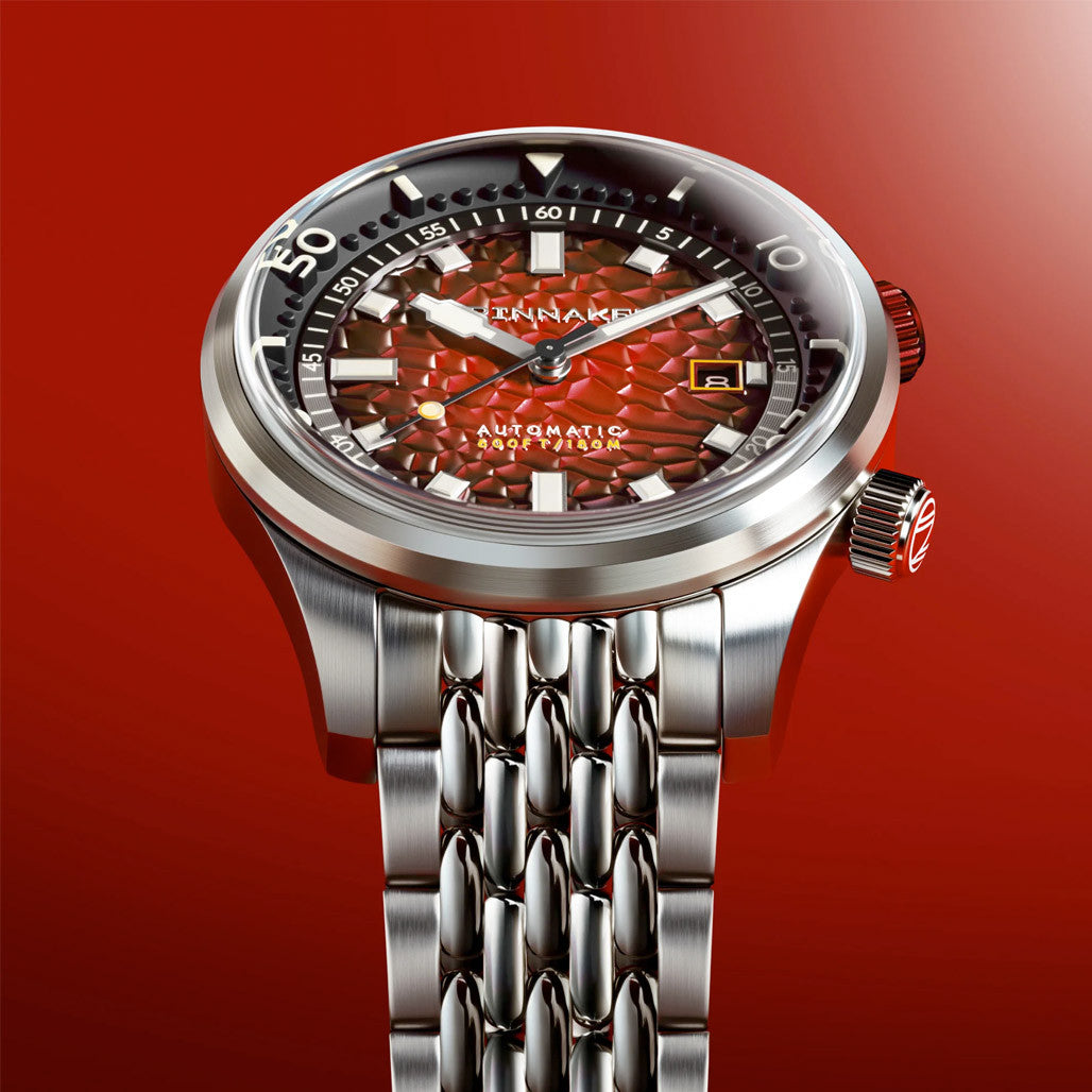 Spinnaker Bradner Automatic Dive Watch with Scarlet Horizon Dial
