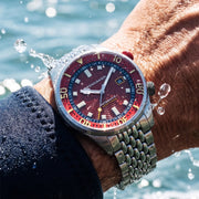 Spinnaker Bradner Automatic Dive Watch Burgundy Surge #SP-5062-BB