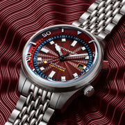 Spinnaker Bradner Automatic Dive Watch Burgundy Surge #SP-5062-BB