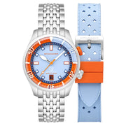 Spinnaker x Islander Bradner Limited Edition Compressor Style Watch with Blue and Orange Dial #SP-5062-LIW11