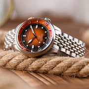 Spinnaker x Islander Bradner Limited Edition Compressor Style Watch with Burnt Orange Dial #SP-5062-LIW22