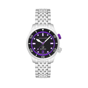 Spinnaker x Islander Bradner Limited Edition Compressor Style Watch with Black and Purple Dial #SP-5062-LIW33