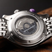 Spinnaker x Islander Bradner Limited Edition Compressor Style Watch with Black and Purple Dial #SP-5062-LIW33