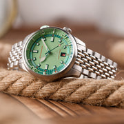 Spinnaker x Islander Bradner Limited Edition Compressor Style Watch with Mint Green Dial #SP-5062-LIW44