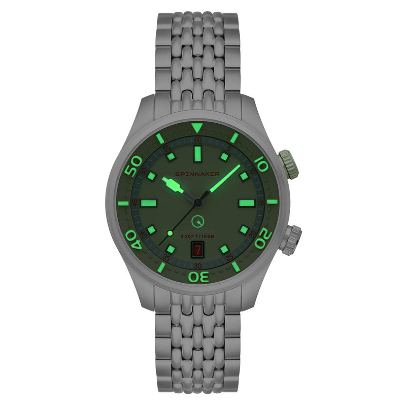 Spinnaker x Islander Bradner Limited Edition Compressor Style Watch with Mint Green Dial #SP-5062-LIW44