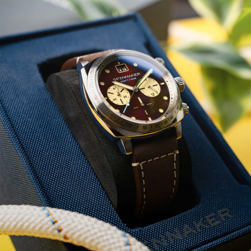 Spinnaker Hull Choronograph with Burnt Maroon Dial #SP-5068-05