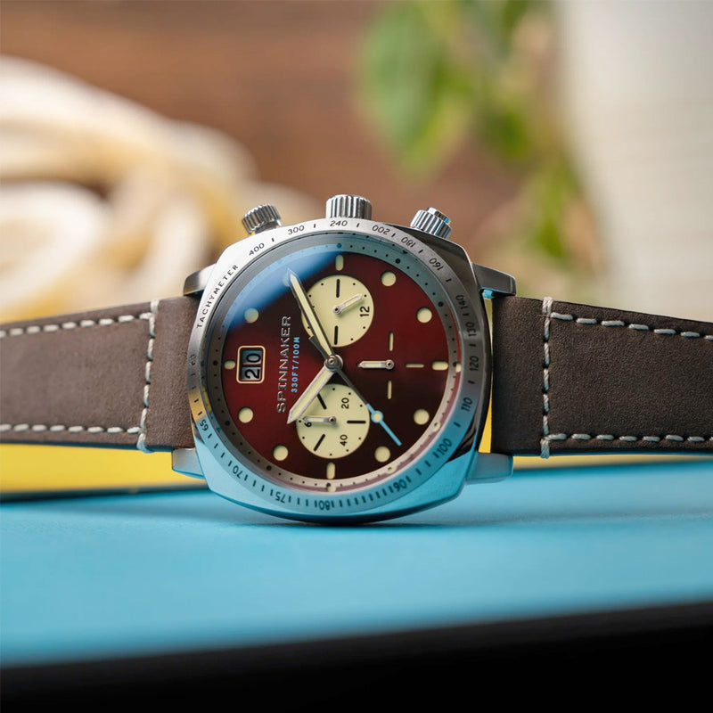 Spinnaker Hull Choronograph with Burnt Maroon Dial #SP-5068-05