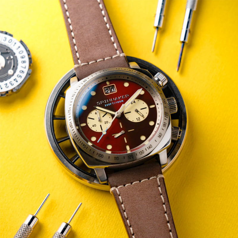 Spinnaker Hull Choronograph with Burnt Maroon Dial #SP-5068-05